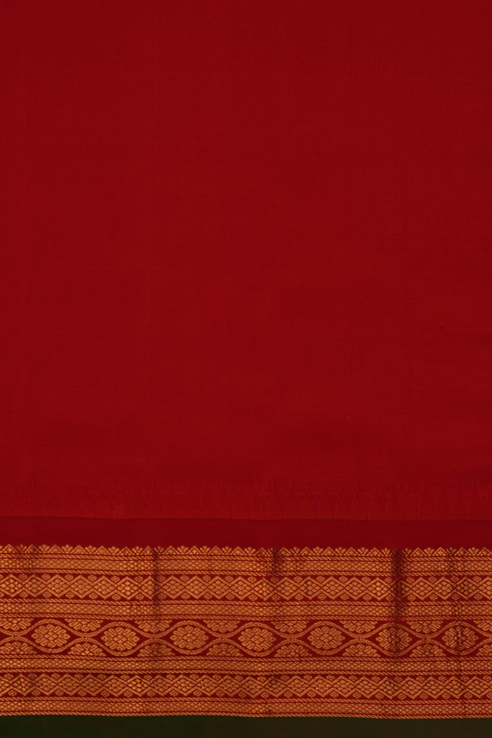 Image of Gadwal Silk Navy Blue Saree